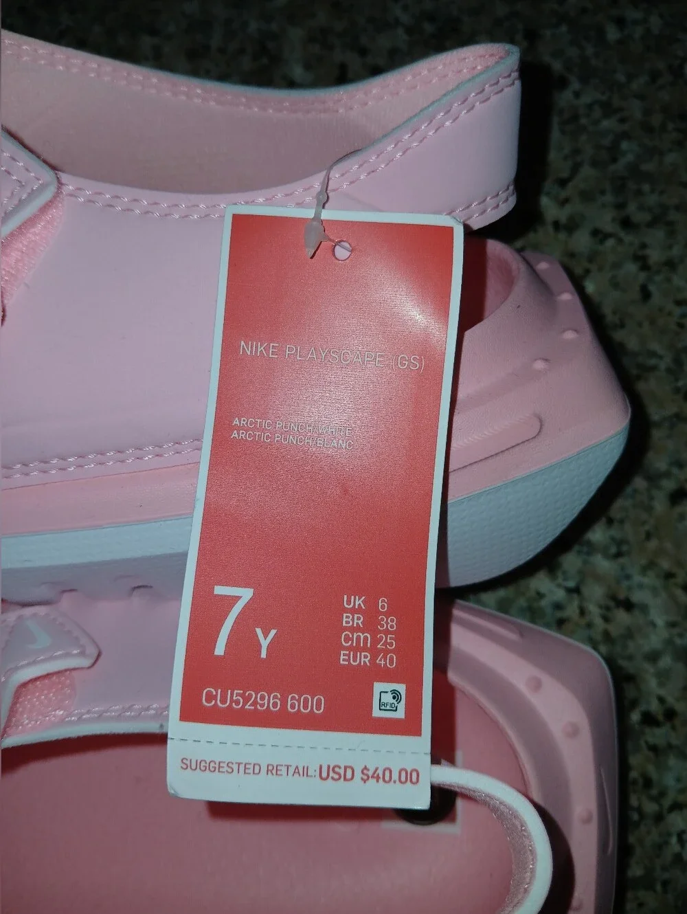 Nike Kids Pink Playscape Sandals - Girls' 7Y